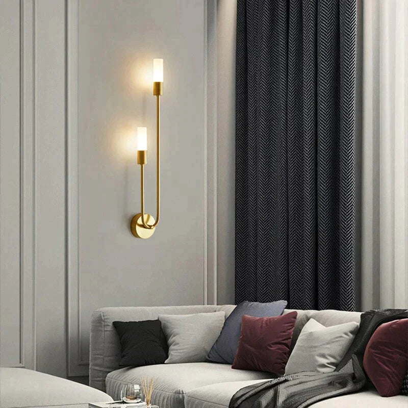 Minimalistische LED Wandlamp Slaapkamer Zwart Goud Verstelbare Lichtrichting Modern Design Leeslamp Sfeerverlichting