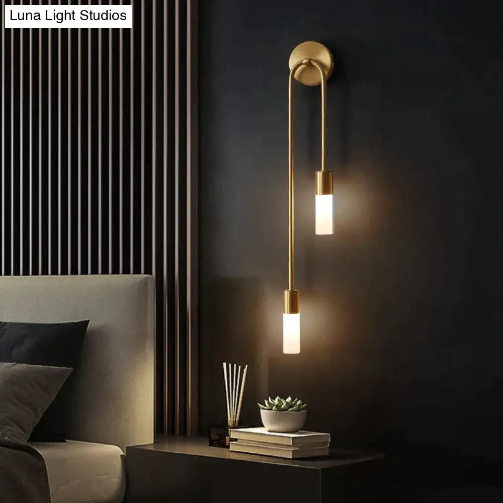 Minimalistische LED Wandlamp Slaapkamer Zwart Goud Verstelbare Lichtrichting Modern Design Leeslamp Sfeerverlichting