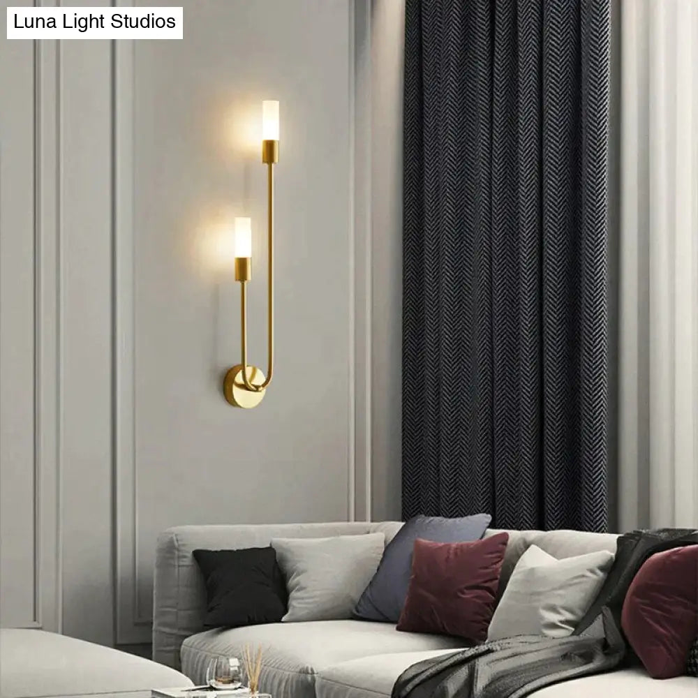 Minimalistische LED Wandlamp Slaapkamer Zwart Goud Verstelbare Lichtrichting Modern Design Leeslamp Sfeerverlichting