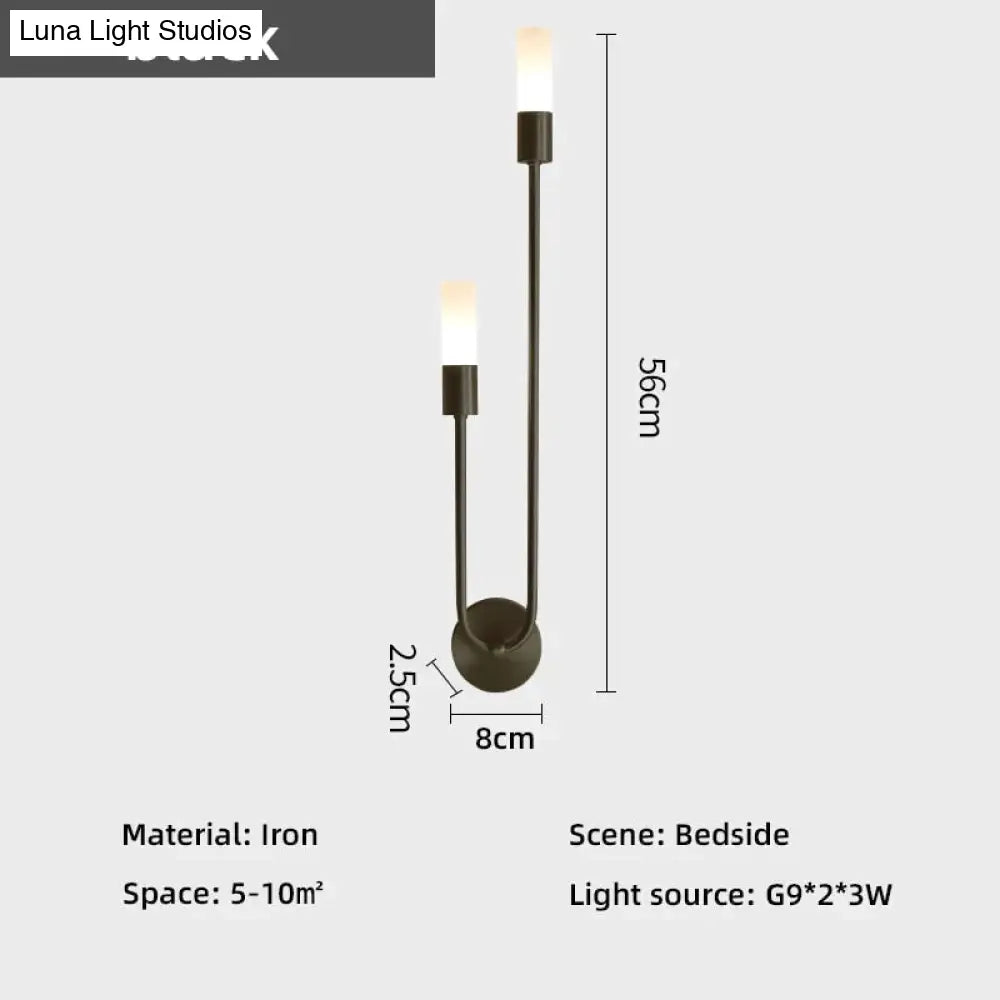 Minimalistische LED Wandlamp Slaapkamer Zwart Goud Verstelbare Lichtrichting Modern Design Leeslamp Sfeerverlichting