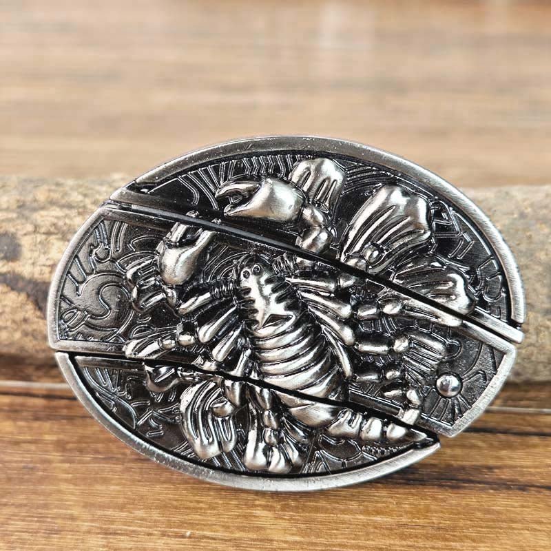 Metalen Gesp Cowboy Riemgesp Ovaal Design Western Style Accessoire voor Heren Riem Vintage Look Casual