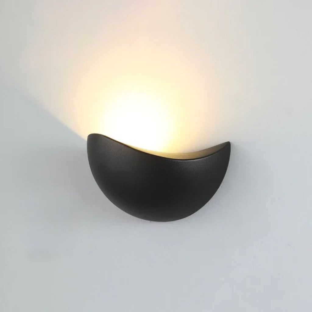 Halfronde LED Wandlamp Aluminium 20cm Warm Neutraal Wit Licht Slaapkamer Woonkamer Gang Waterdicht IP65