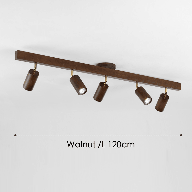 Modulaire Houten Plafondlamp met Verstelbaar Licht - Scandinavisch Design