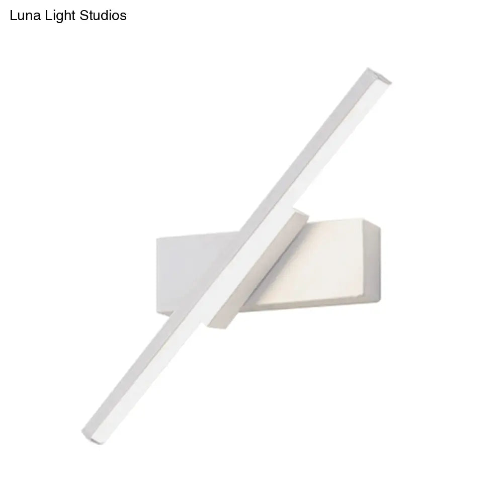 Lineaire LED Wandlamp met Acryl Lichtstrip voor Modern Interieur Zwart of Wit Sfeervol Designverlichting