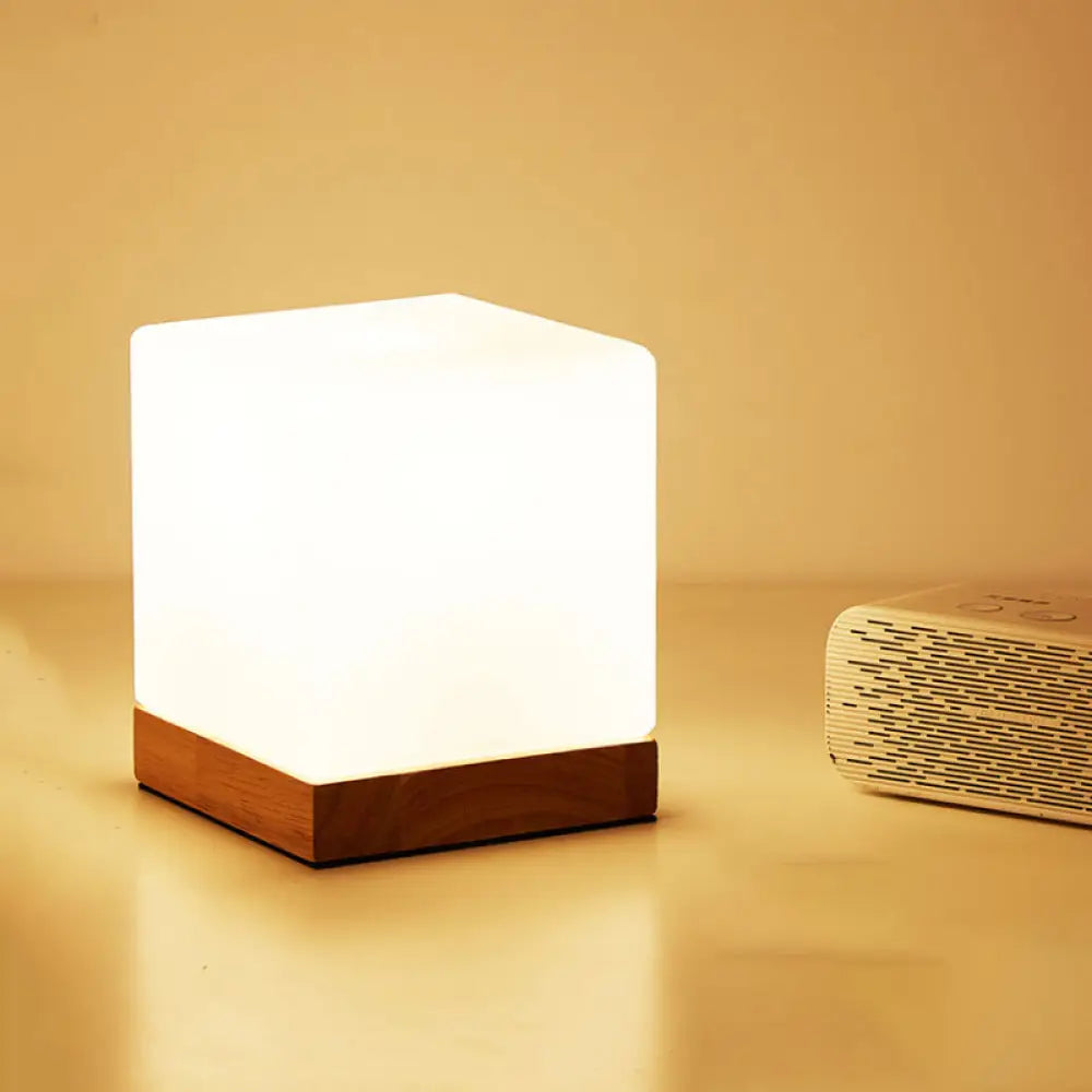 Tafellamp met Glazen Kap Wit Modern Design Leeslamp Bureau Verlichting E26 E27 Fitting Sfeerlamp Tafel