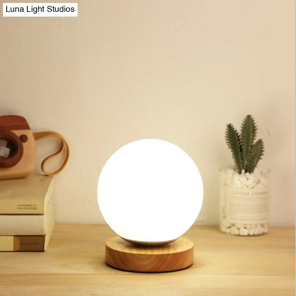 Tafellamp met Glazen Kap Wit Modern Design Leeslamp Bureau Verlichting E26 E27 Fitting Sfeerlamp Tafel