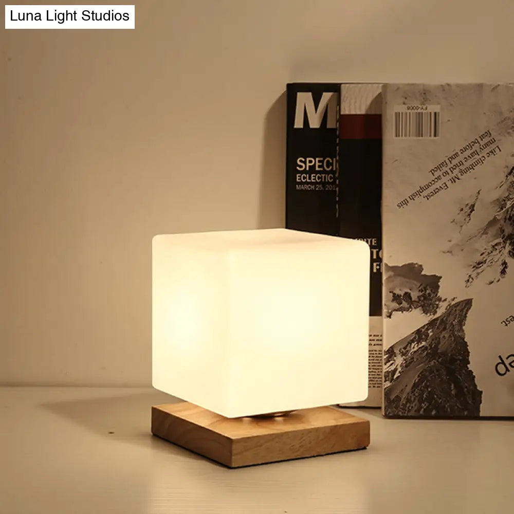 Tafellamp met Glazen Kap Wit Modern Design Leeslamp Bureau Verlichting E26 E27 Fitting Sfeerlamp Tafel