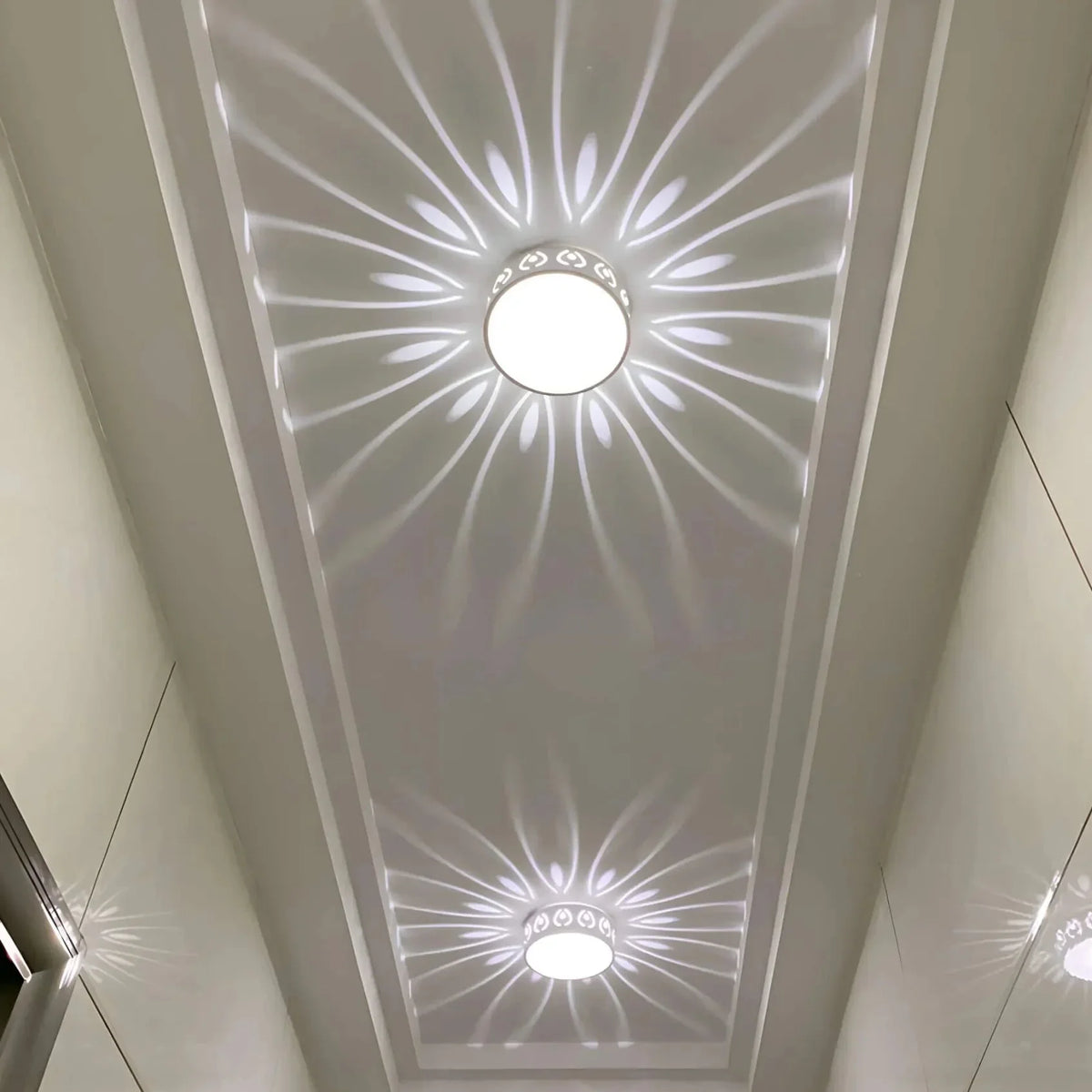 LED Plafondlamp Kristal Acryl Warm Wit Koud Wit Gang Hal Balkon Decoratief Stralend Lichtpatroon Opbouw Plafonnière
