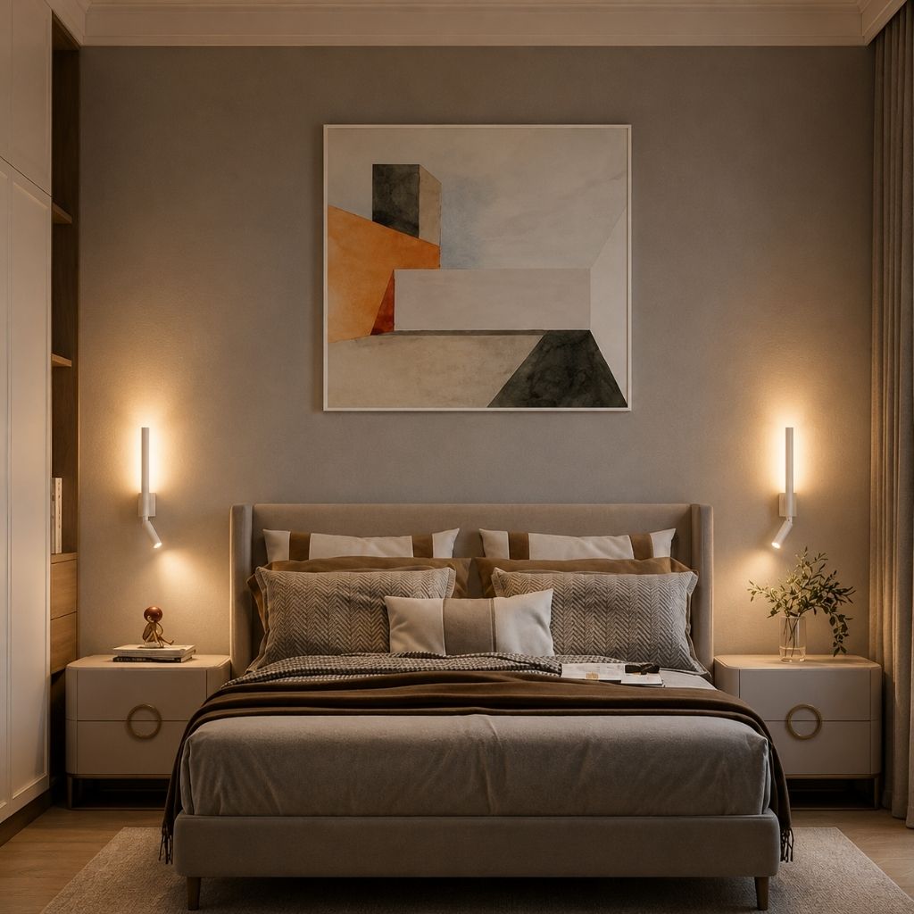 Wandlamp Slaapkamer met Draaibare Leeslamp 345° Rotatie Zwart Wit Aluminium Indirect Licht Moderne Verlichting