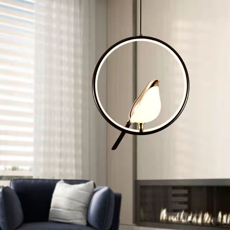 Hanglamp Vogels op Tak Metaal LED Warm Wit 3000K Zwart Goud Eettafel Woonkamer Sfeerlicht Design Interieur