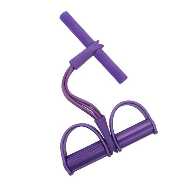 Multifunctionele Weerstandsband met Voetsteunen voor Fitness Thuis Training Krachttraining Volledig Lichaam