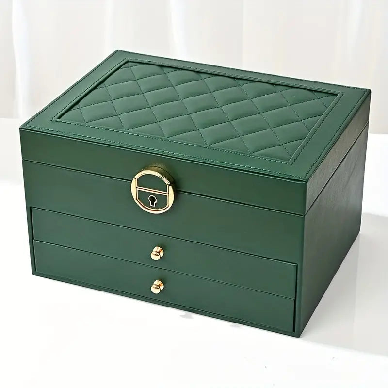 Luxe Sieradendoos met Meerdere Lagen - Elegante Opbergbox voor Sieraden
