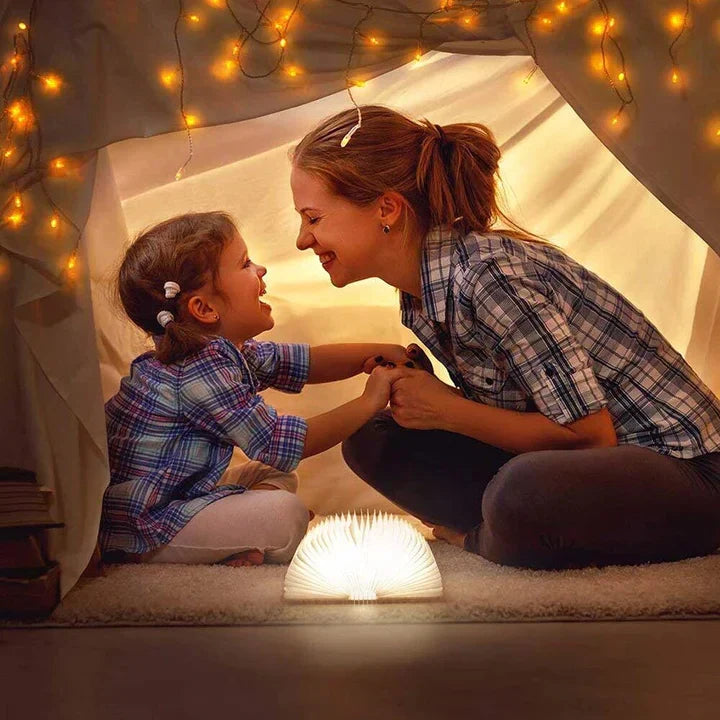 Boeklamp LED met Warm Licht - Decoratieve Houten Lamp in Boekvorm voor Sfeervolle Verlichting
