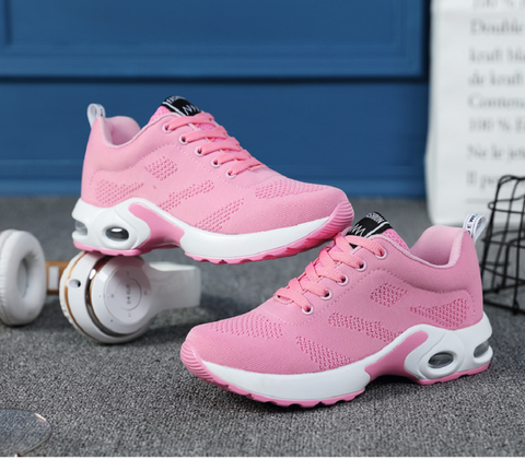 Dames Sneakers met Voetgewelfondersteuning Ademend Mesh Sportschoenen voor Dagelijks Comfort Beweging Wandelen