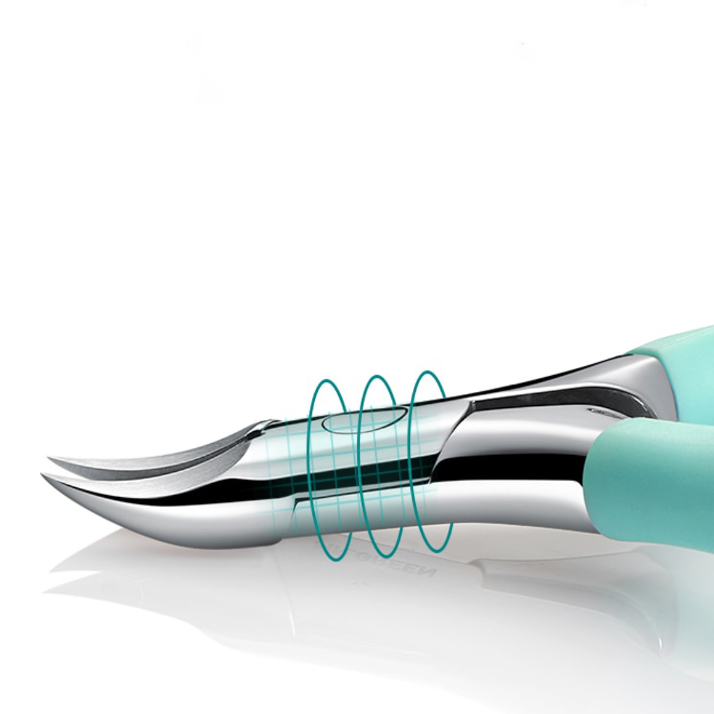 Teennageltang voor Dikke Nagels - RVS Precisieknipper met Ergonomische Grip voor Ouderen en Senioren