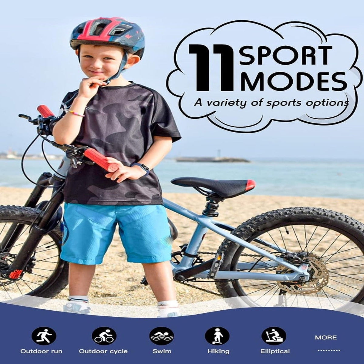 Activiteitentracker Smartwatch voor Kinderen met Stappenteller Hartslagmeter GPS Bluetooth Waterdicht Sport