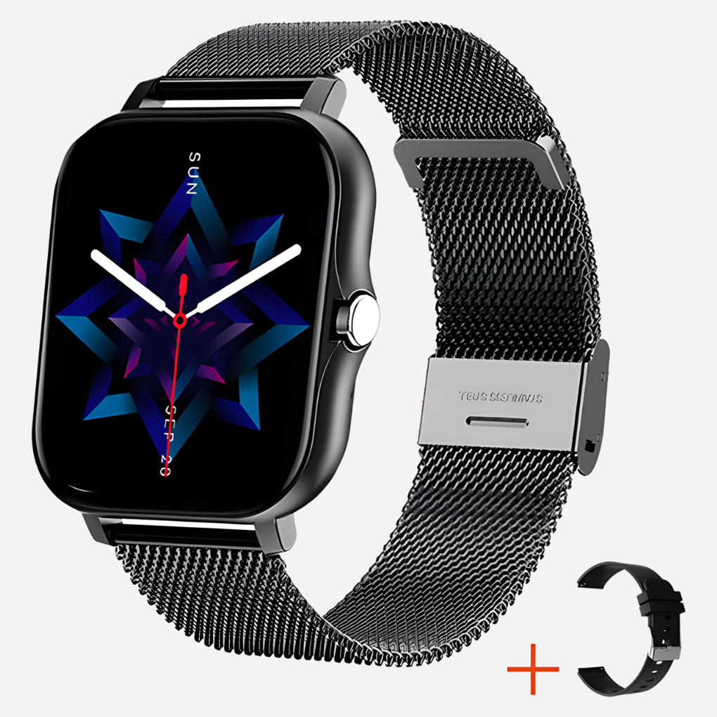 Smartwatch met GPS en Noodfunctie voor Ouderen en Volwassenen Zwart Goud Zilver Roze Veiligheidswearable
