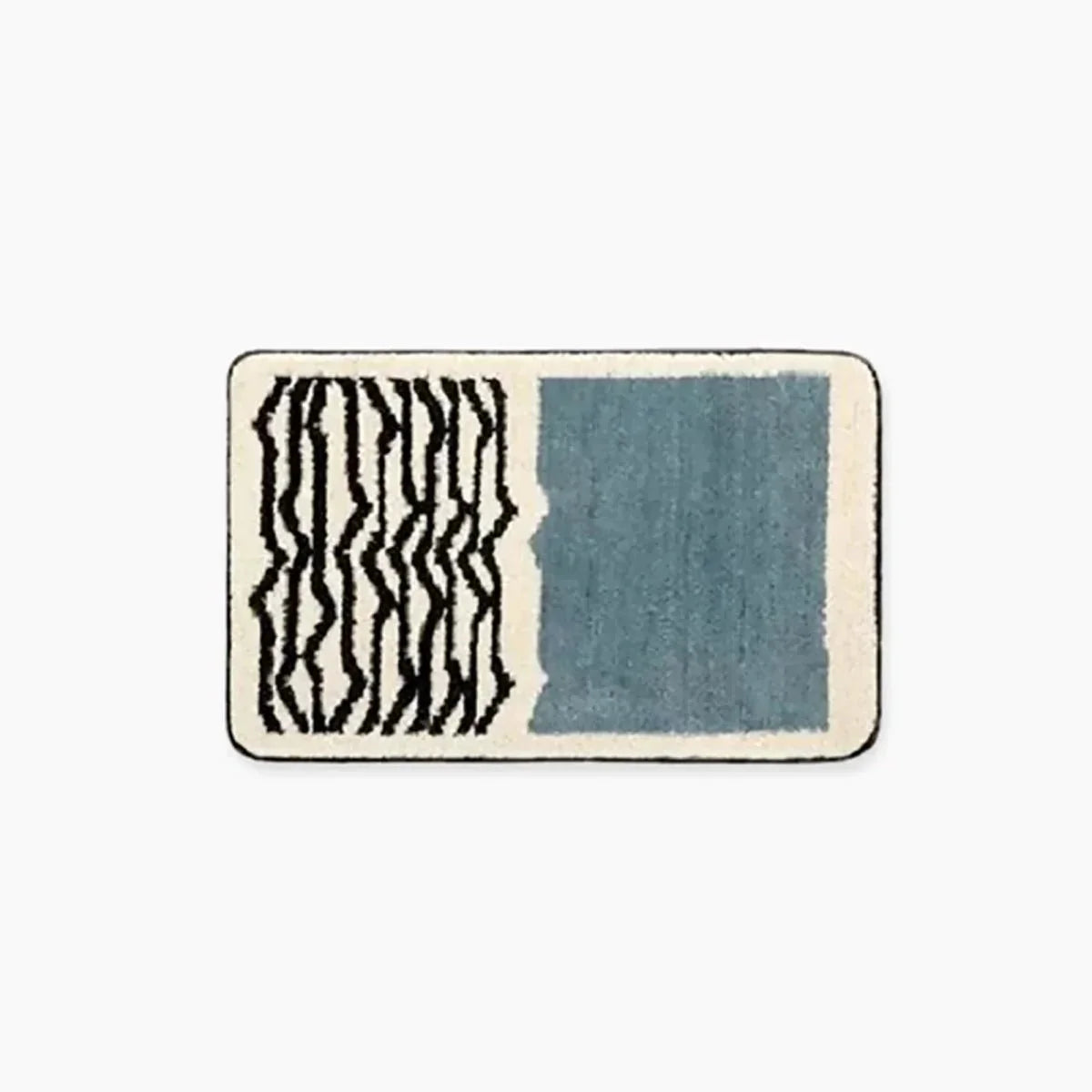 Badmat met Abstract Patroon 40x60 50x80 Antislip Polyester Machinewasbaar Badkamermat Rood Geel Blauw Zwart