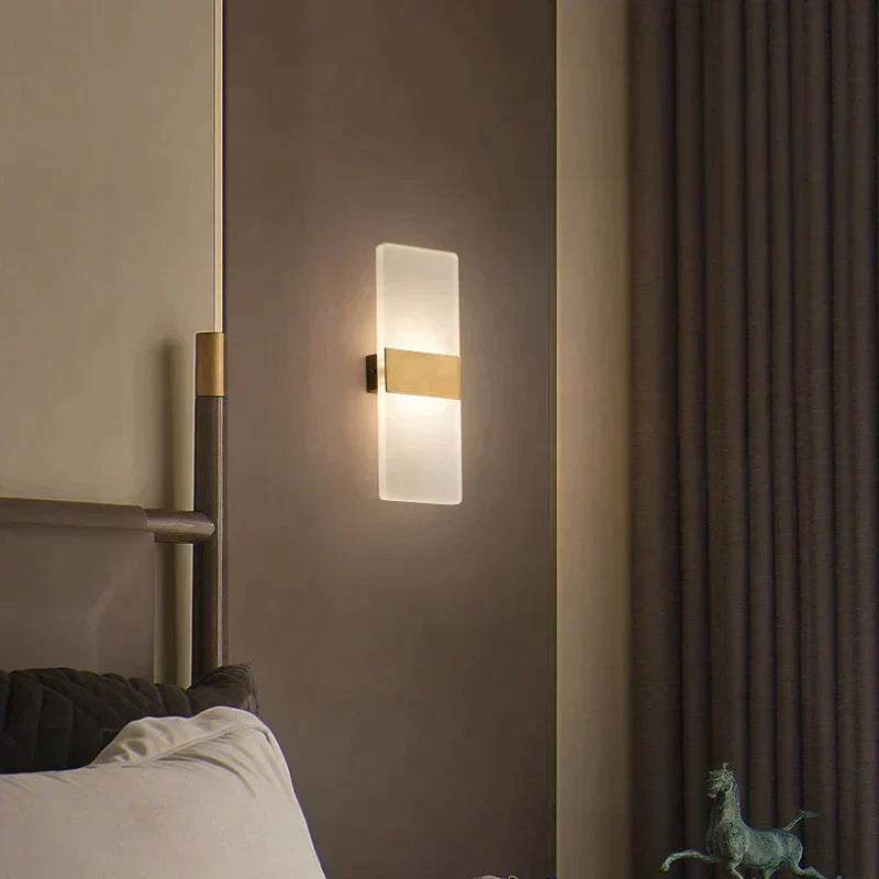 Koperen Wandlamp LED E27 29cm Woonkamer Slaapkamer Studeerkamer Kantoor Moderne Interieurverlichting