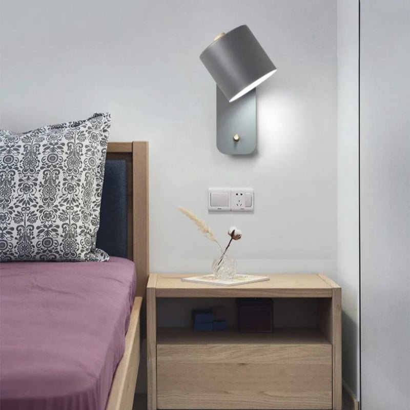 Wandlamp Hout Metaal Verstelbare Kap Schakelaar E27 Fitting Nordic Design Slaapkamer Hal Leesverlichting