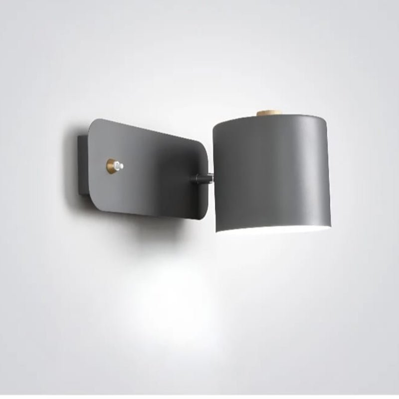 Wandlamp Hout Metaal Verstelbare Kap Schakelaar E27 Fitting Nordic Design Slaapkamer Hal Leesverlichting