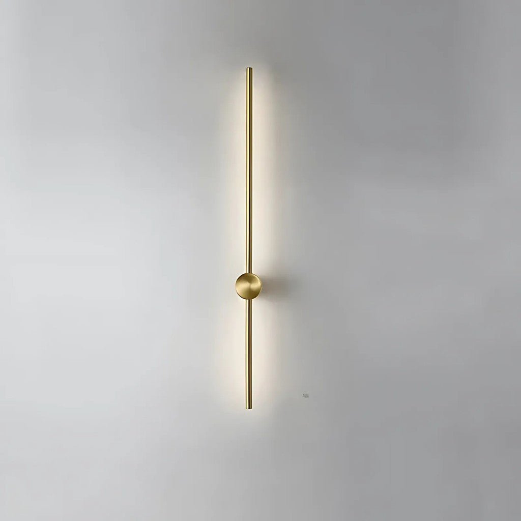 Minimalistische LED Wandlamp Aluminium 60-80cm Zwart Goud Woonkamer Slaapkamer Hal Modern Strak Design