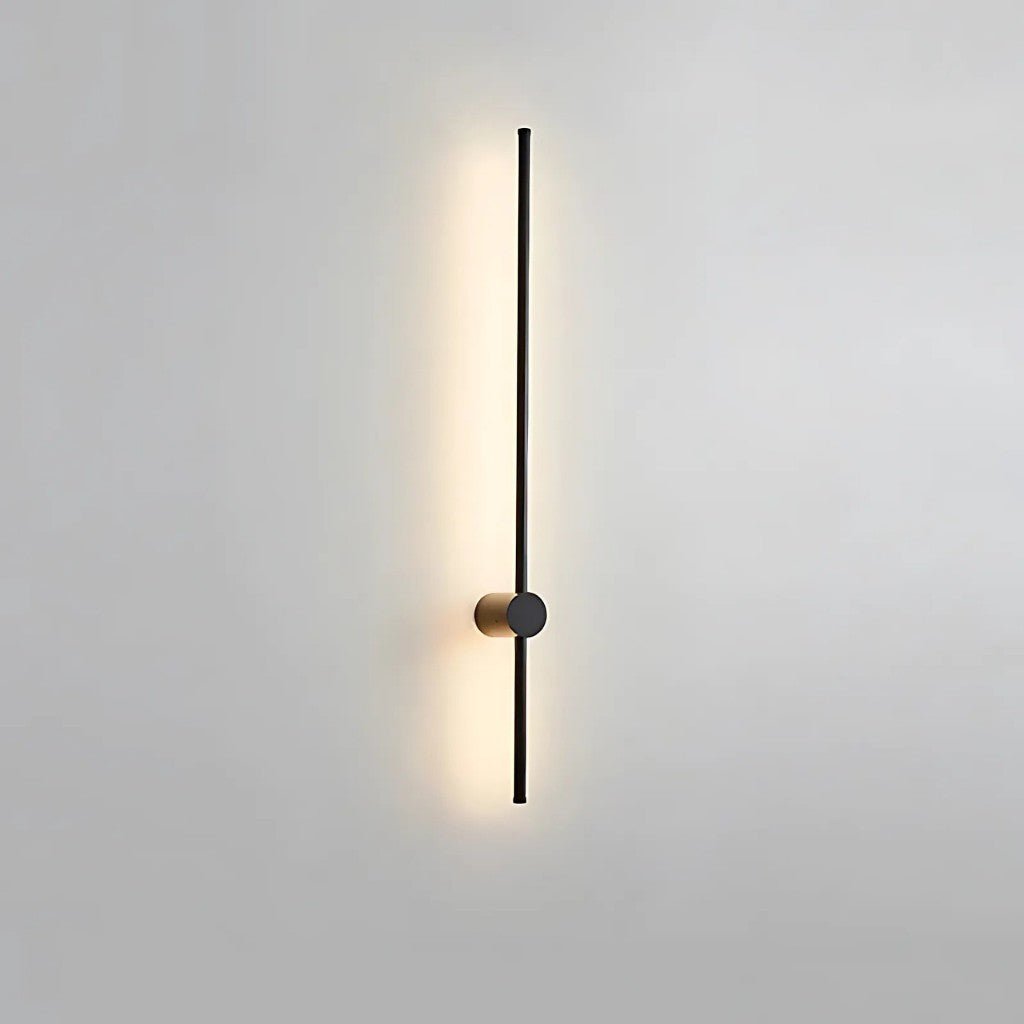 Minimalistische LED Wandlamp Aluminium 60-80cm Zwart Goud Woonkamer Slaapkamer Hal Modern Strak Design
