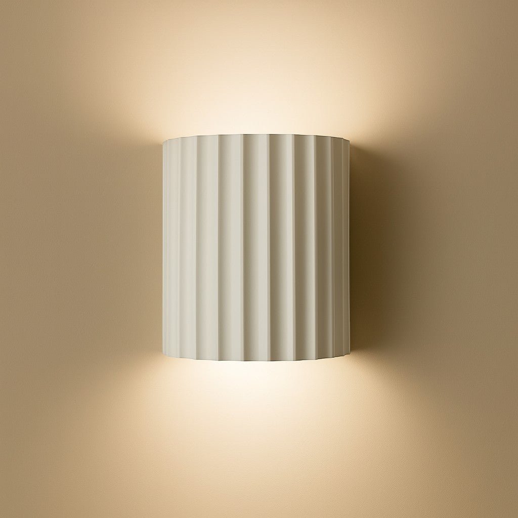 Wandlamp Geribbeld Hars G9 Pastellicht Omhoog Omlaag Verlichting Gangen Slaapkamer Trappenhuis Kinderkamer