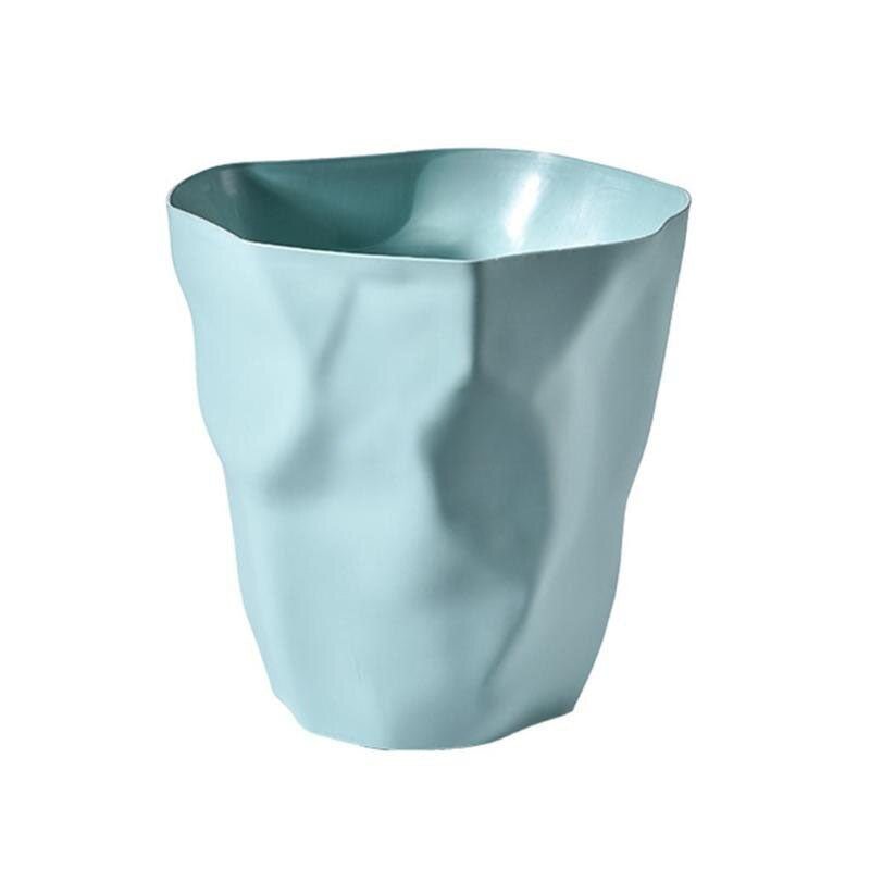 Prullenbak Kunststof 27cm Wit Minimalistisch Scandinavisch Design Badkamer Kantoor Afvalbak Compact Moderne Vorm