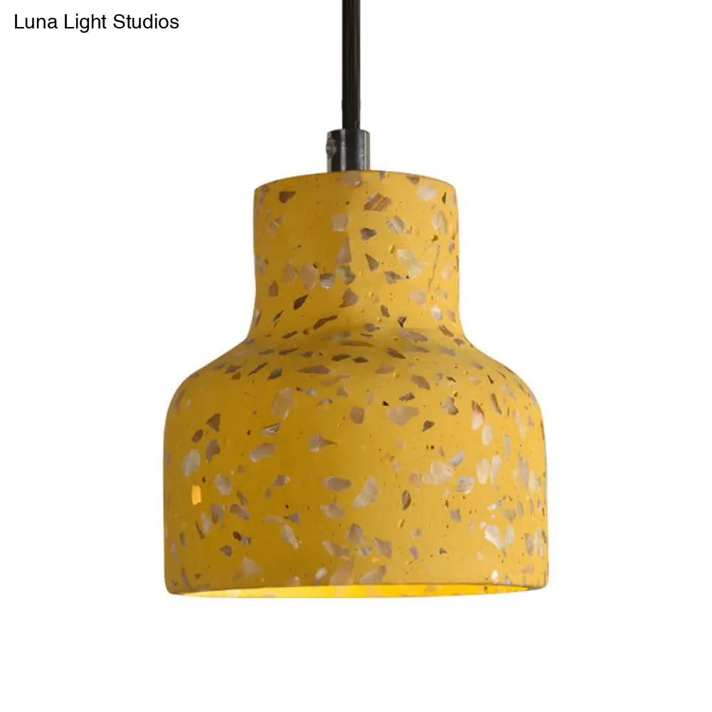 Hanglamp Terrazzo Cement Eettafel Verlichting Industrieel Design Pendellamp E26 E27 Fitting Noordse Stijl