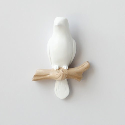 Decoratieve Wandhaak met Vogelontwerp - Harskunst voor Hal, Slaapkamer en Badkamer - Stijlvolle Opbergoplossing met Natuurlijke Charme