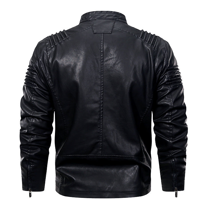 Leren Motorjas Kunstleer Zwart Waterdicht Krasvast Heren Dames Streetwear Biker Jas Premium PU Leder