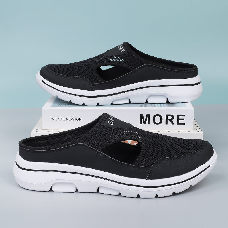 Orthopedische Instapslippers voor Heren - Ademend Mesh - Brede Pasvorm - Ergonomische EVA Zool - Casual Comfort voor Dagelijks Gebruik