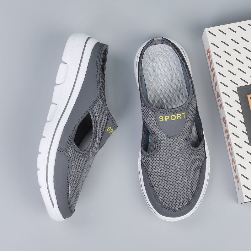 Orthopedische Instapslippers voor Heren - Ademend Mesh - Brede Pasvorm - Ergonomische EVA Zool - Casual Comfort voor Dagelijks Gebruik