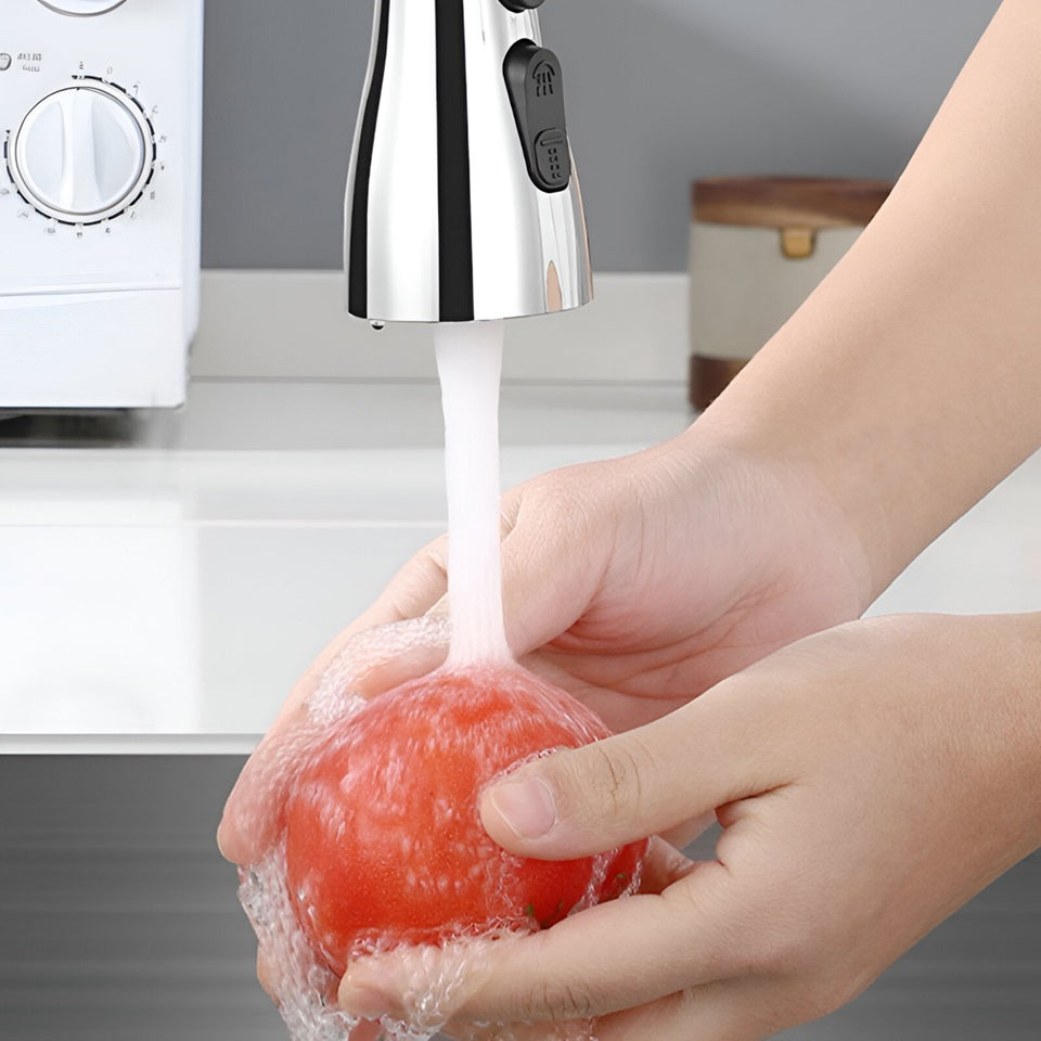 Keukenkraan met 360° Draaibare Waterbesparende Technologie - Milieuvriendelijke Kraanset voor Keuken en Badkamer