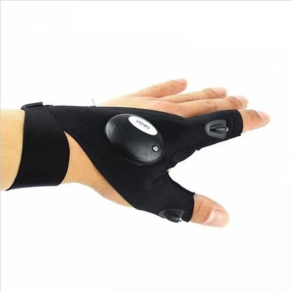 LED Vingerhandschoen met Licht Rechts Links Set voor Klussen Kamperen Vissen Fietsen Autoreparatie Handsfree