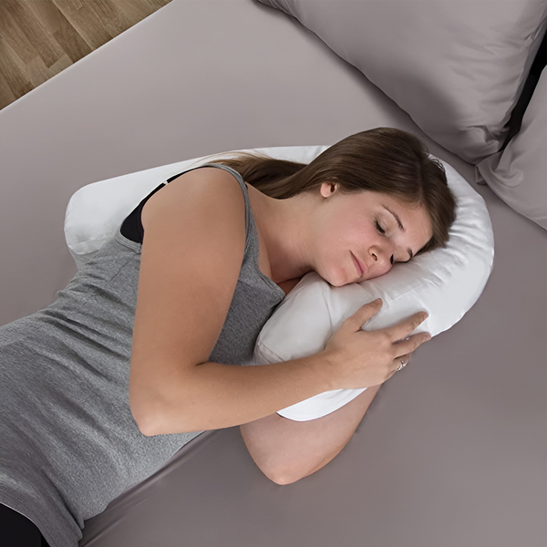 Orthopedisch Zijslaapkussen met Ooruitsparing voor Optimaal Slaapcomfort Rugondersteuning en Nekpijn