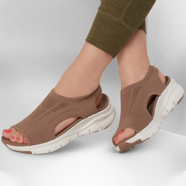 Orthopedische Sportsandalen met Verstelbare Hielband Dames Blauw Roze Zwart Wasbaar Mesh Zomer Wandelen