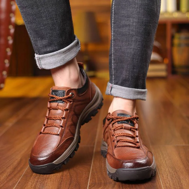 Handgestikte Herenschoenen met Voetboogondersteuning en Antislip Zool voor Optimaal Loopcomfort en Dagelijks Gebruik