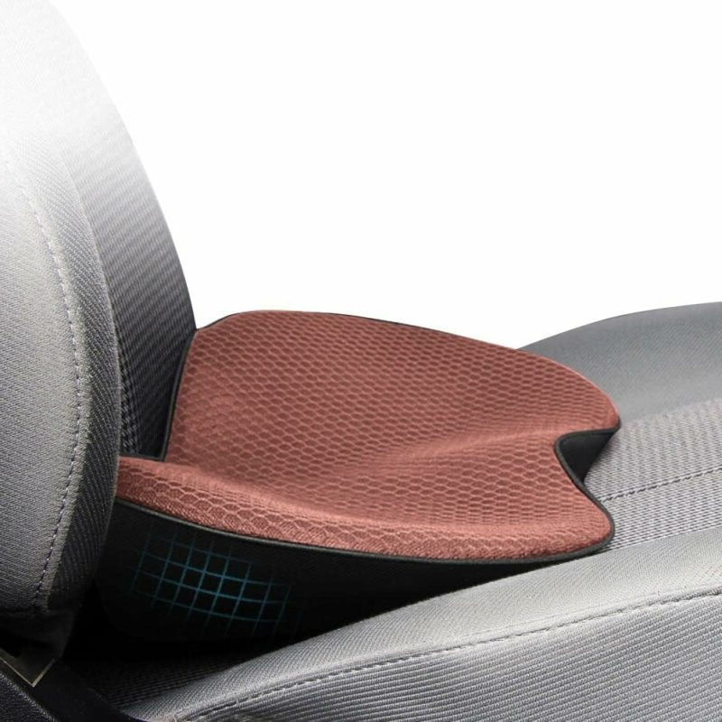 Ergonomisch Verhogend Autostoelkussen Memory Foam Kleine Bestuurders Comfort Zwart Beige Bruin Rood Auto