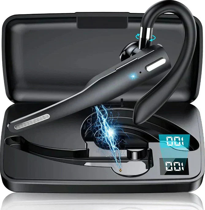 Bluetooth Headset 5.1 Dual Microfoon Ruisonderdrukking 25 Uur Gesprekstijd Draadloos Oortje Handsfree Bellen Truckers Chauffeurs Teams Skype CVC8.0