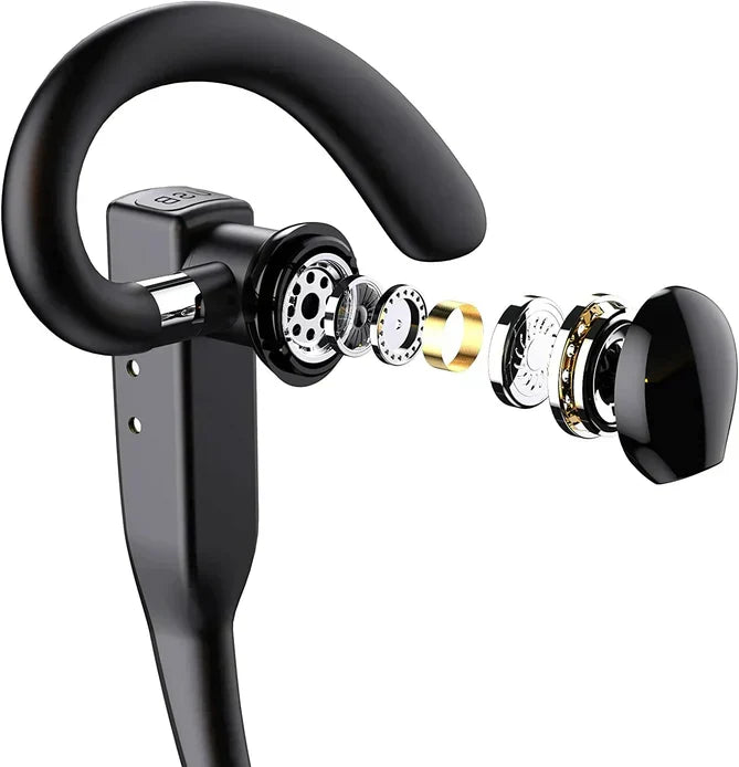 Bluetooth Headset 5.1 Dual Microfoon Ruisonderdrukking 25 Uur Gesprekstijd Draadloos Oortje Handsfree Bellen Truckers Chauffeurs Teams Skype CVC8.0