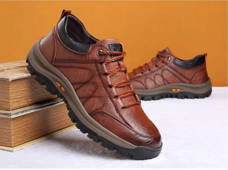 Handgestikte Herenschoenen met Voetboogondersteuning en Antislip Zool voor Optimaal Loopcomfort en Dagelijks Gebruik