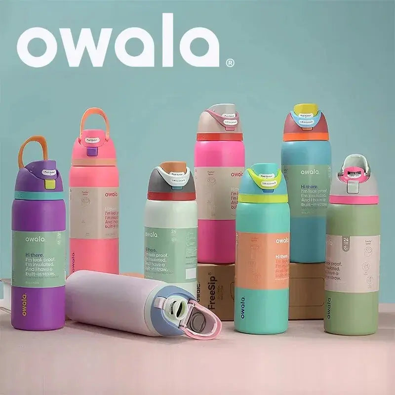 Roestvrijstalen Waterfles 710ml met FreeSip Spout - Lekvrij & 24u Koud - Ideaal voor Sport & Reizen
