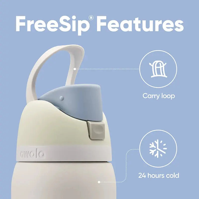 Roestvrijstalen Waterfles 710ml met FreeSip Spout - Lekvrij & 24u Koud - Ideaal voor Sport & Reizen