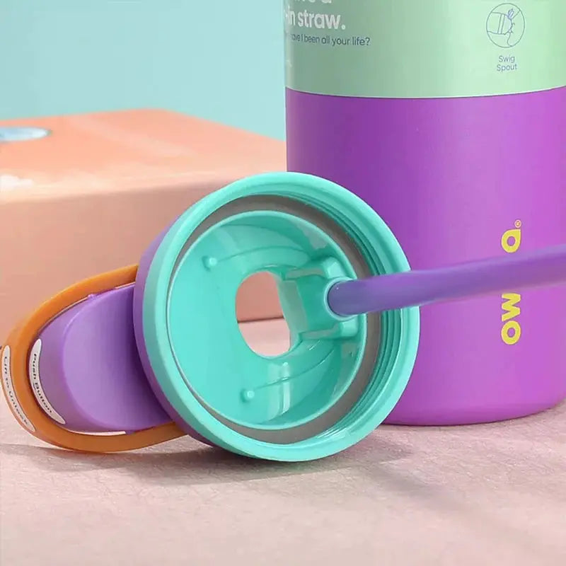 Roestvrijstalen Waterfles 710ml met FreeSip Spout - Lekvrij & 24u Koud - Ideaal voor Sport & Reizen