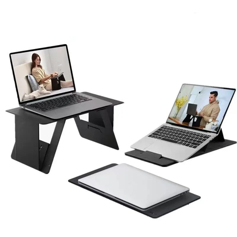Ultradunne Klaptafel Laptop Bureau - Opvouwbaar Nachtkastje Ontbijttafel Werkblad Studeertafel Thuiswerken