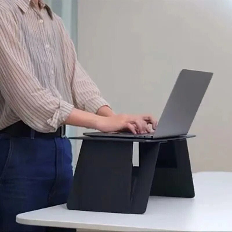 Ultradunne Klaptafel Laptop Bureau - Opvouwbaar Nachtkastje Ontbijttafel Werkblad Studeertafel Thuiswerken