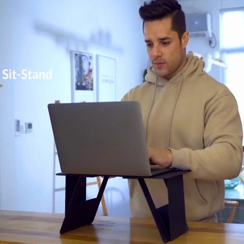 Ultradunne Klaptafel Laptop Bureau - Opvouwbaar Nachtkastje Ontbijttafel Werkblad Studeertafel Thuiswerken
