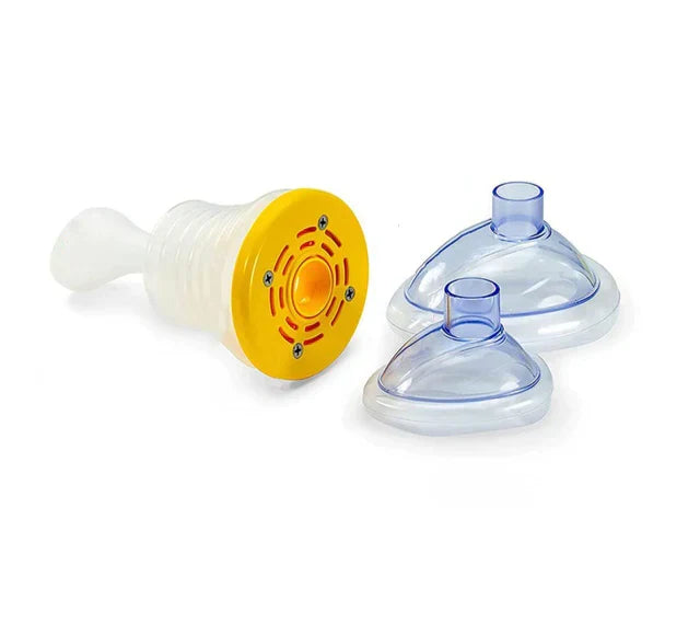 Luchtweghelper Set met 3 Maskers en Draagtas voor Kinderen Volwassenen Noodhulp Ademhalingsondersteuning